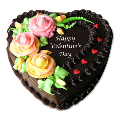 "Heart shape chocolate cake - 1kg - Click here to View more details about this Product